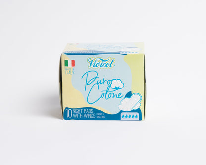 Vivicot Puro Cotone Assorbenti Notte Con Ali
